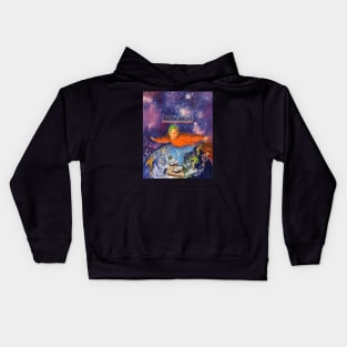 Retro internet computer manual Kids Hoodie